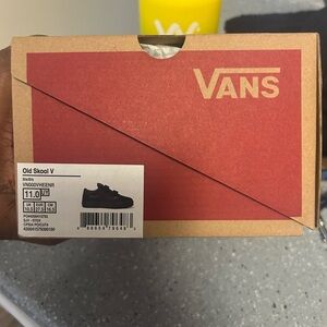 Vans Old Skool V Black preschool shoes